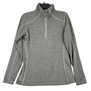 Columbia Pullover Womens S Gray 1/4 Zip Adventurecore Outdoor Hiking Athletic